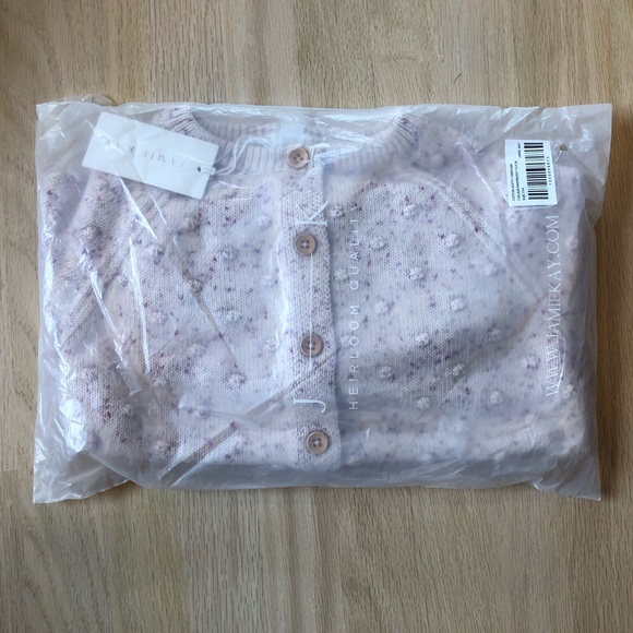 Jamie Kay Dotty Cardigan in Raspberry Fleck size 7 - Picture 2 of 2